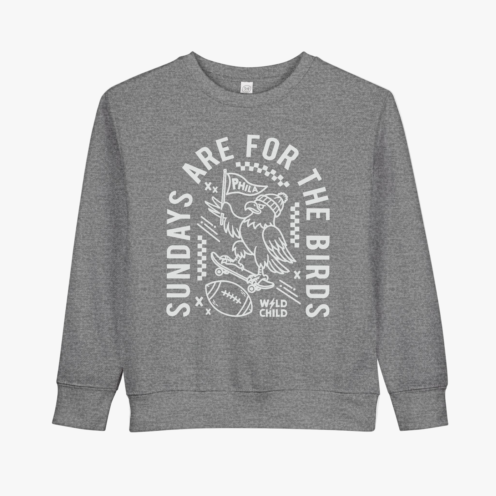 Toddler Sundays Are For The Birds Crewneck