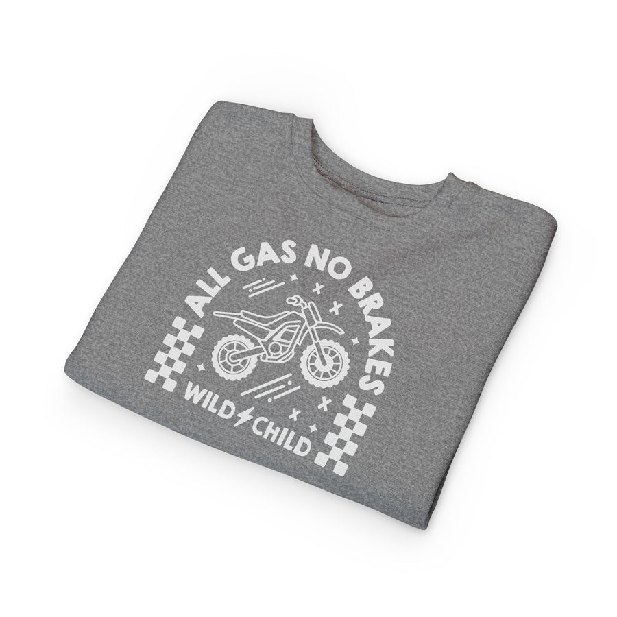 Toddler All Gas No Brakes Crewneck