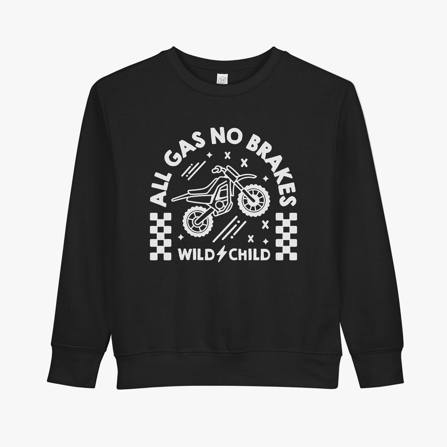 Toddler All Gas No Brakes Crewneck