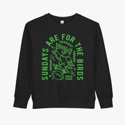 Toddler Kelly Green Sundays Are For the Birds Crewneck