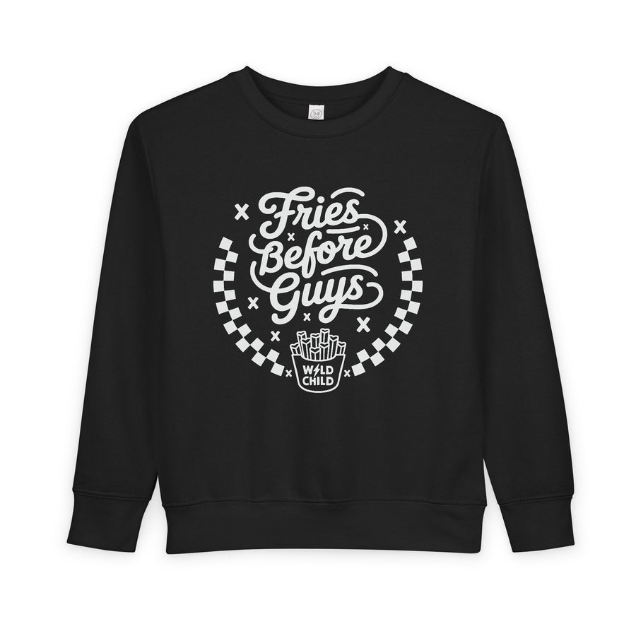 Fries Before Guys Toddler Crewneck