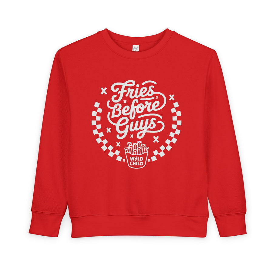 Fries Before Guys Toddler Crewneck
