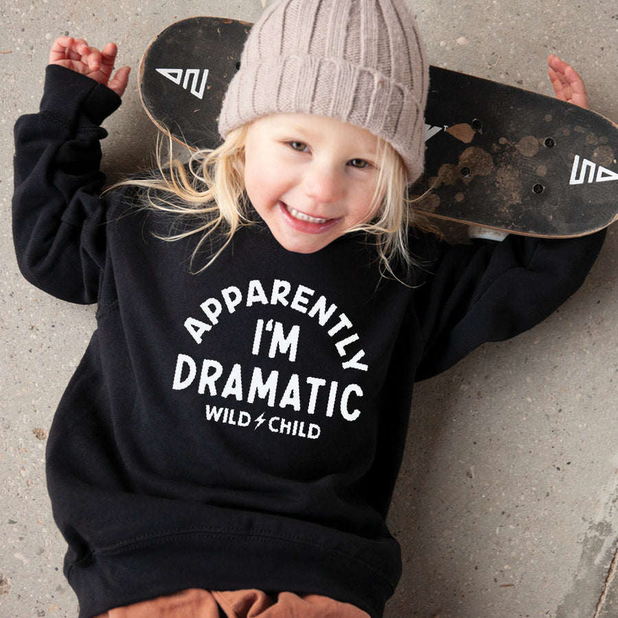 Toddler Apparently I'm Dramatic Crewneck